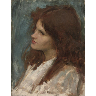 Reproduction Tête d'une fille - John William Waterhouse