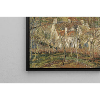 Reproduction Toits rouges, coin de village, hiver - Camille Pissarro