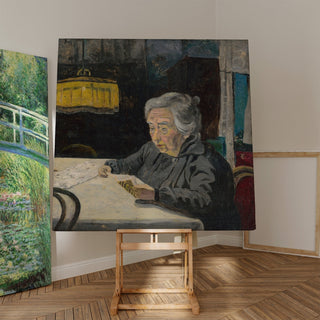 Reproduction Vieille dame lisant - Arnold Peter Weisz-Kubínčan