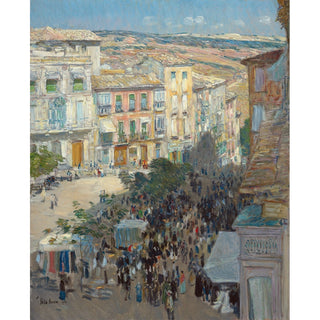 Reproduction Vue d'une ville du sud de la France - Childe Hassam
