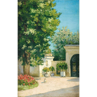 Reproduction Yerres. De L’Exèdre, Le Porche De La Demeure Familiale - Gustave Caillebotte