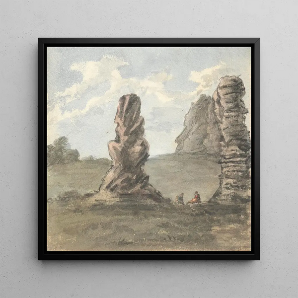 Restes du fort sur le mont St Catherine près de Rouen, dit avoir été la station de Richard Cœur de Lion - Anne Rushout — framed artwork on a wall