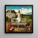 Resurrection of Christ - Francesco Di Simone Da Santacroce — framed artwork on a wall