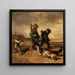 Return from the Hunt - Alexandre-Gabriel Decamps — framed artwork on a wall