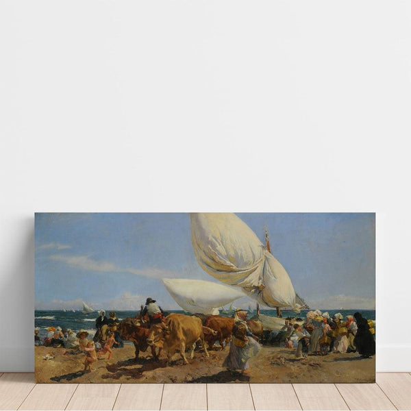 Reproduction of the painting Return from the fishing - Joaquín Sorolla