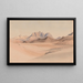 Djebel Serbal Sinaï - Reverend Edward Thomas Daniell — framed artwork on a wall