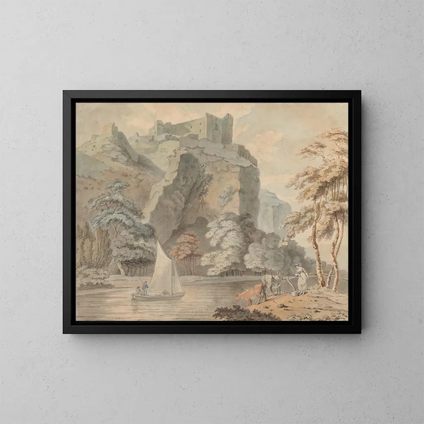 Château de Carrig Cennen, Carmarthenshire - Reverend John Gardnor — framed artwork on a wall