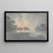 The River at Dusk Oxford - Reverend William Henry Barnard — framed artwork on a wall