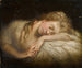 Portrait of a Sleeping Girl - Reverend Matthew William Peters — artwork view