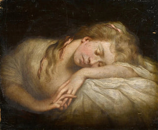 Portrait of a Sleeping Girl - Reverend Matthew William Peters — artwork view