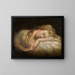 Portrait of a Sleeping Girl - Reverend Matthew William Peters — framed artwork on a wall