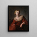 a young woman in Arcadian costume - Reyer Jacobsz van Blommendael — framed artwork on a wall