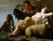 Shepherds and sleeping shepherdess - Reyer Jacobsz van Blommendael — artwork view