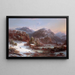 Winter in the Mountains, Winter in the Adirondacks - Régis François Gignoux — framed artwork on a wall