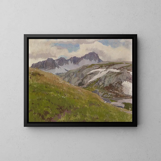 Alpe - Regnault Sarasin — framed artwork on a wall