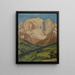 Mont Blanc Seen from Combloux - Regnault Sarasin — framed artwork on a wall