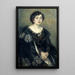Madame Amouroux la belle-sœur de l'artiste - Ricard Canals i Llambí — framed artwork on a wall