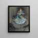Singer of music hall - Ricard Canals i Llambí — framed artwork on a wall