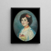 Portrait of Mrs. Amouroux, the artist's sister-in-law - Ricard Canals i Llambí — framed artwork on a wall