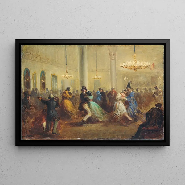 The Baile de Capellanes - Ricardo Balaca — framed artwork on a wall