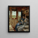 Couple dans un compartiment de train - Ricardo López Cabrera — framed artwork on a wall