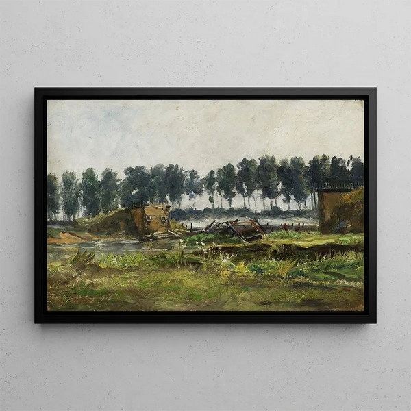 Collapsing Bridge - Richard Benno Adam — framed artwork on a wall
