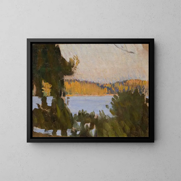 Beach at Sbyholm - Richard Bergh — framed artwork on a wall