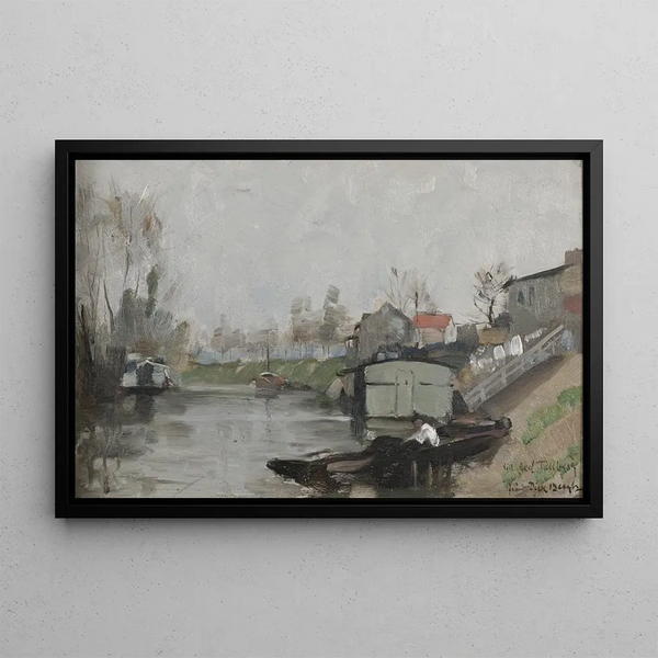 First step towards Paris - Richard Bergh — framed artwork on a wall