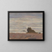 Gray Sea Painting at Arild - Richard Bergh — framed artwork on a wall