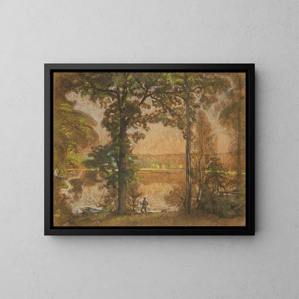 Landscape of Tires - Richard Bergh — framed artwork on a wall