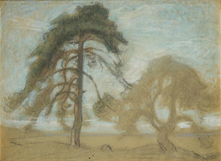 Pine Trees and Tires - Richard Bergh — artwork view