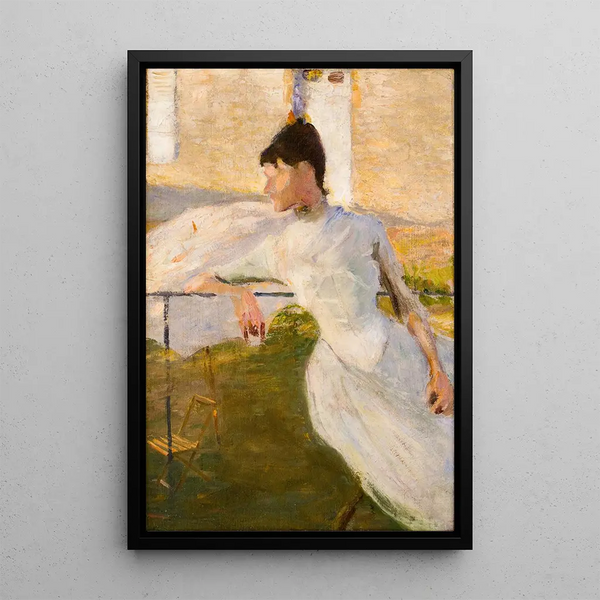 Portrait of Julia Beck - Richard Bergh — framed artwork on a wall