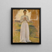 Sketch for The Knight and the Young Girl - Richard Bergh — framed artwork on a wall