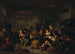 Interior tavern painting with peasants drinking - Richard Brakenburgh — artwork view