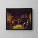 Dance in a Cottage - Richard Brakenburgh — framed artwork on a wall