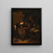 Rustic Dutch Interior - Richard Brakenburgh — framed artwork on a wall