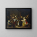 The Feast of Saint Nicholas - Richard Brakenburgh — framed artwork on a wall
