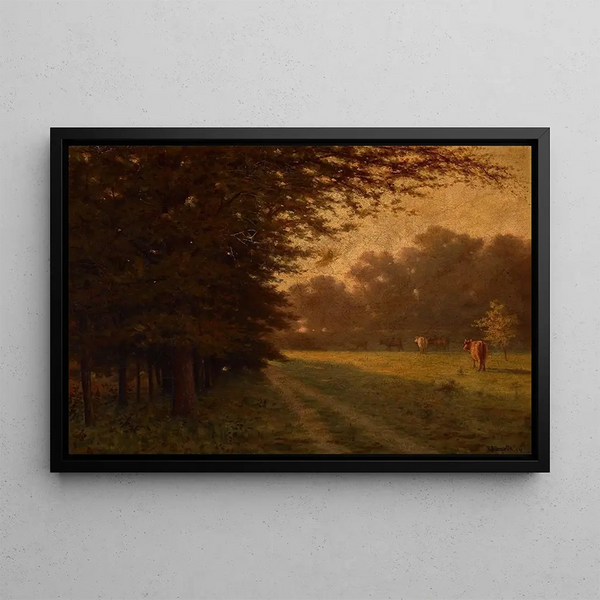 Indiana Landscape Painting - Richard Buckner Gruelle — framed artwork on a wall
