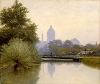 L'effet du matin sur le canal - Richard Buckner Gruelle — artwork view