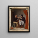 La politique dans une maison d'huîtres - Richard Caton Woodville — framed artwork on a wall