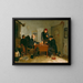 Les Joueurs de cartes - Richard Caton Woodville — framed artwork on a wall