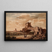 The Bridge at Solaro near Rome - Richard Cooper the Younger — framed artwork on a wall