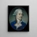 Portrait of a Gentleman - Richard Crosse — framed artwork on a wall