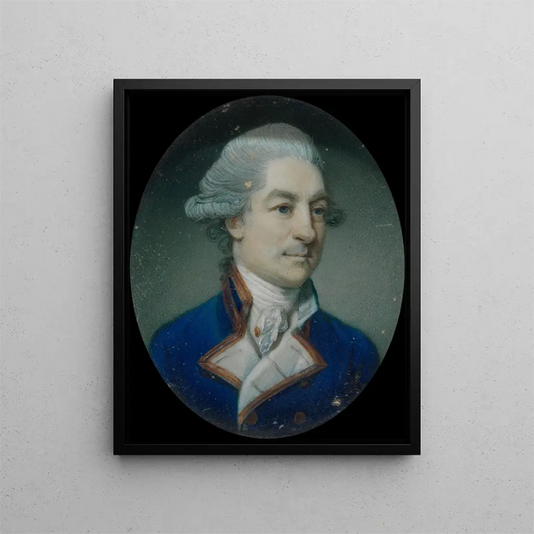 Portrait of a Gentleman - Richard Crosse — framed artwork on a wall