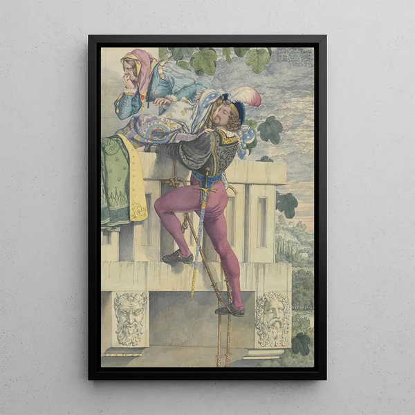 Sketch for the Passions Love - Richard Dadd — framed artwork on a wall