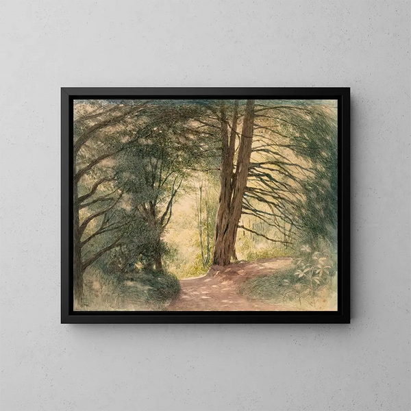 Boxhill, Surrey - Richard Doyle — framed artwork on a wall
