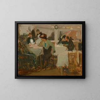 Café de Paris - Richard E Miller — framed artwork on a wall