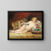 Woman lying down - Richard Geiger — framed artwork on a wall