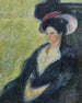 Dame au chapeau de plumes - Richard Gerstl — artwork view