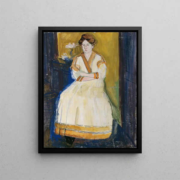 Mathilde Schönberg - Richard Gerstl — framed artwork on a wall